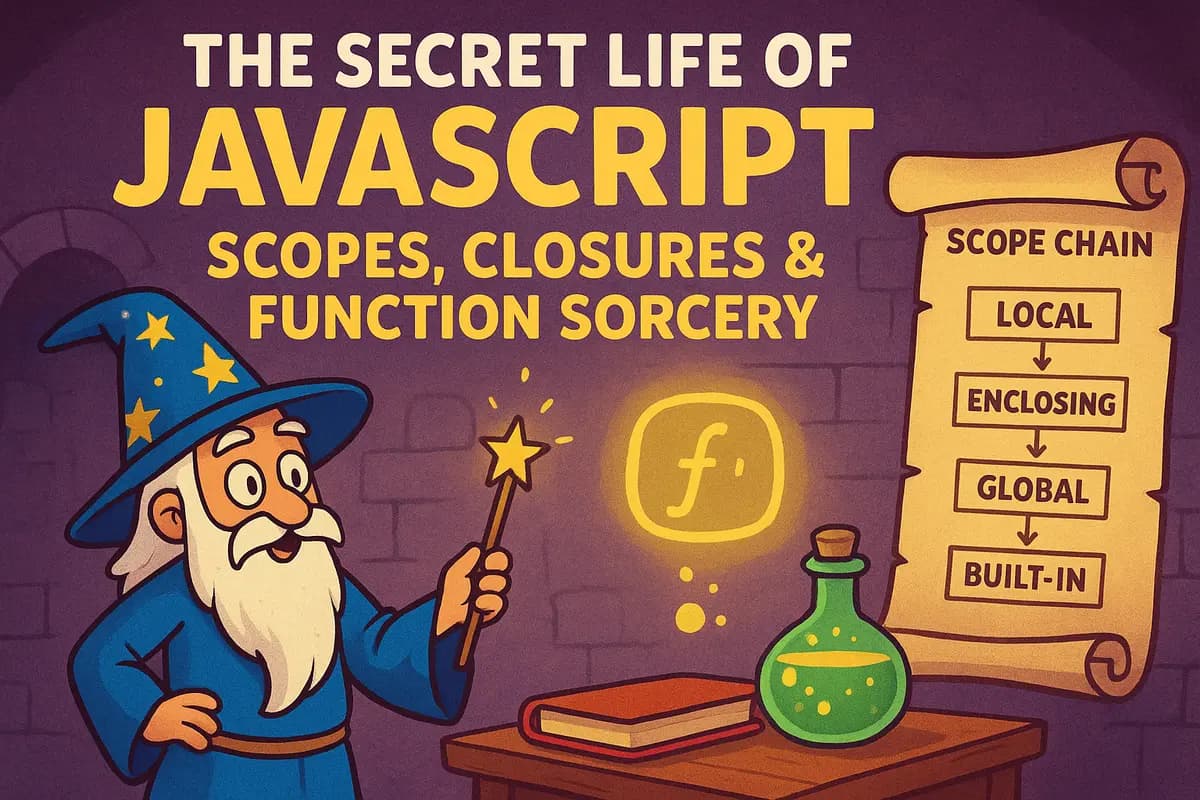 JavaScript Scopes Closures and Decorators Visualization