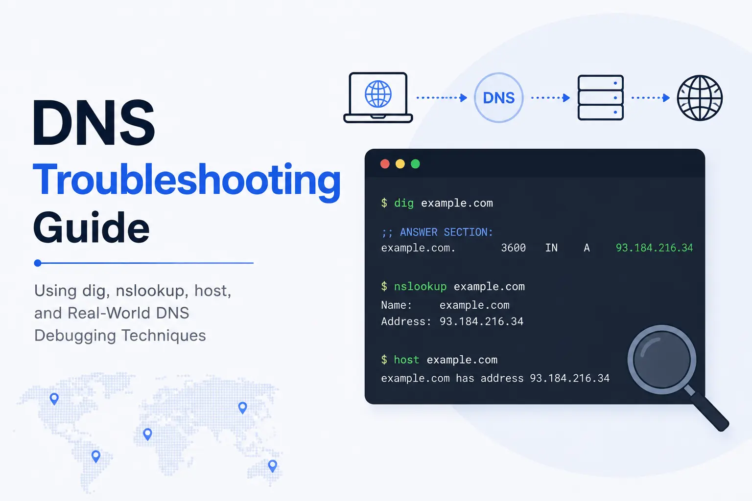 DNS Troubleshooting Guide Using dig, nslookup, and DNS Debugging Tools
