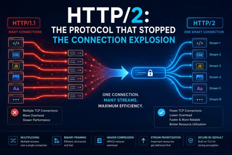 HTTP/2 Multiplexing and Stream Architecture Visualization