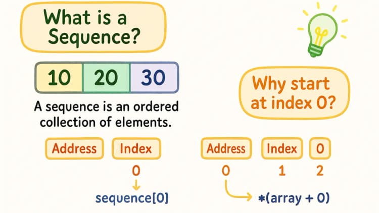 Python Sequence, Indexing, and Slicing Visualization