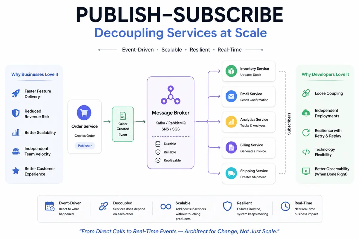 Publish Subscribe Event Driven Architecture Visualization